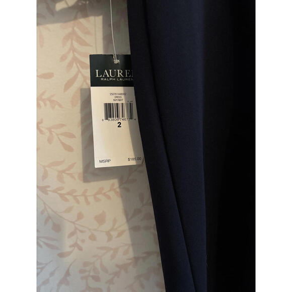 NWT Lauren Ralph Lauren Lace Balloon Sleeve Sheath Dress - Picture 6 of 8